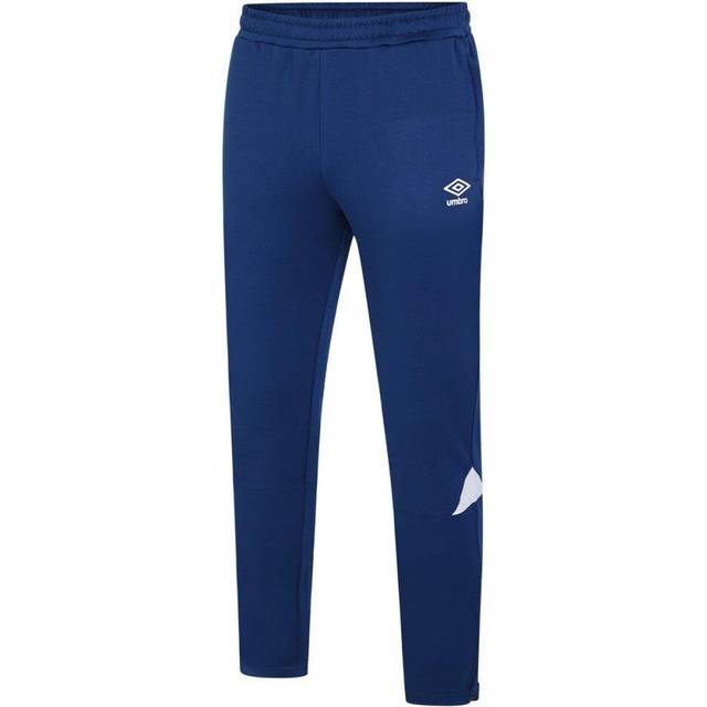 Umbro Mens Total Tapered Training Jogging Bottoms (Navy/White) - Size Medium
