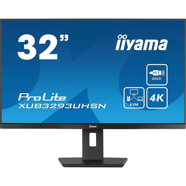 iiyama ProLite XUB3293UHSN 31.5" 4K Monitor - IPS, 60Hz, 4ms, Speakers, HDMI, DP