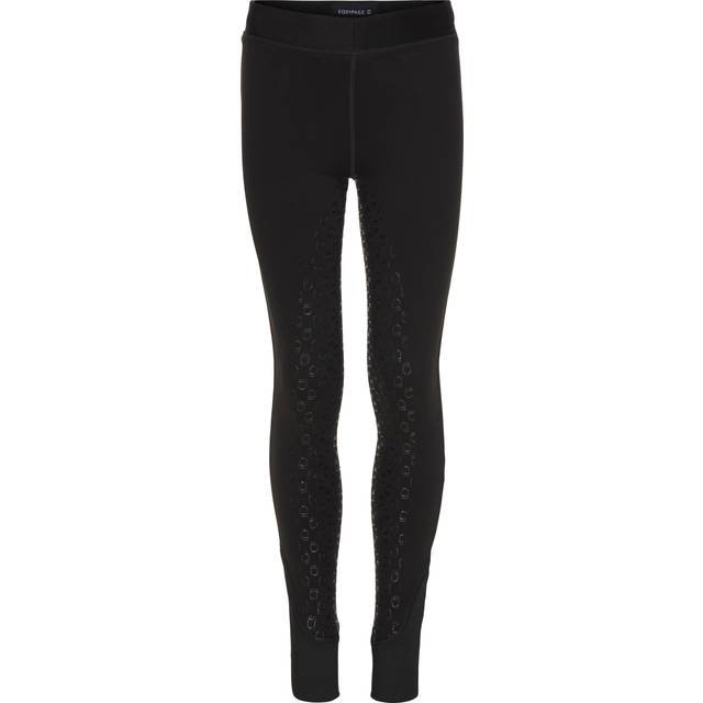 Equipage Kid's Java Winter Riding Tights - Black