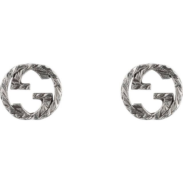 Gucci Interlocking 'G' Silver Stud Earrings YBD45710900100U
