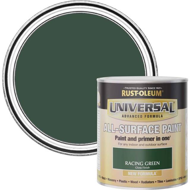 UNIVERSAL ALL-SURFACE, GLOSS FINISH - RACING GREEN 750ml - - Green