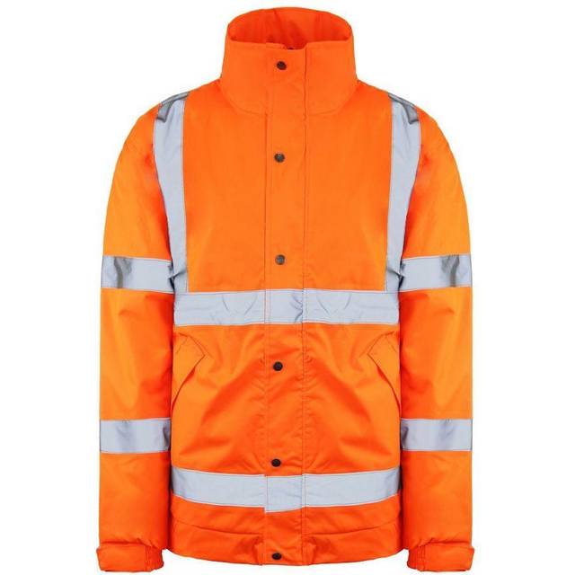 Dickies High Visibility Mens Orange Reflective Bomber Jacket - Size 3XL