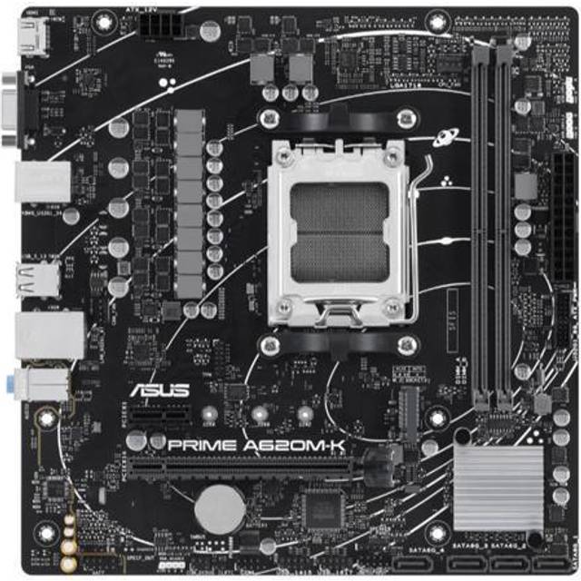 ASUS PRIME A620M-K AMD A620 Emplacement AM5 micro ATX