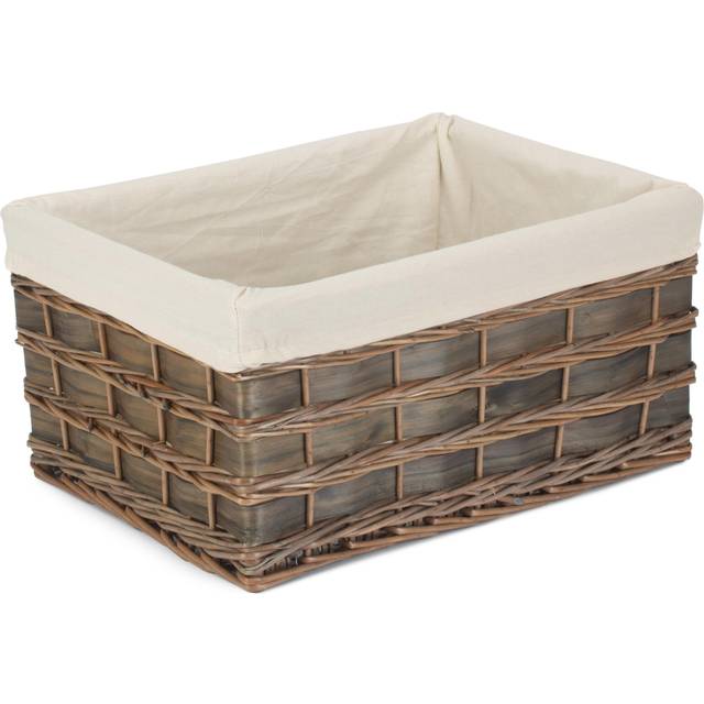 Grey Scandi Storage Basket With White Lining - Extra Large