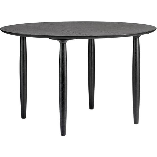 NORR11 - Oku Dining Table - Matbord - Black Oak - Round - Ø: 120 x H: 74 cm