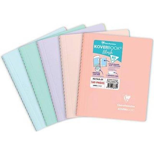Clairefontaine Koverbook Blush Wirebound Notebook A5 - Mint/Powder Pink