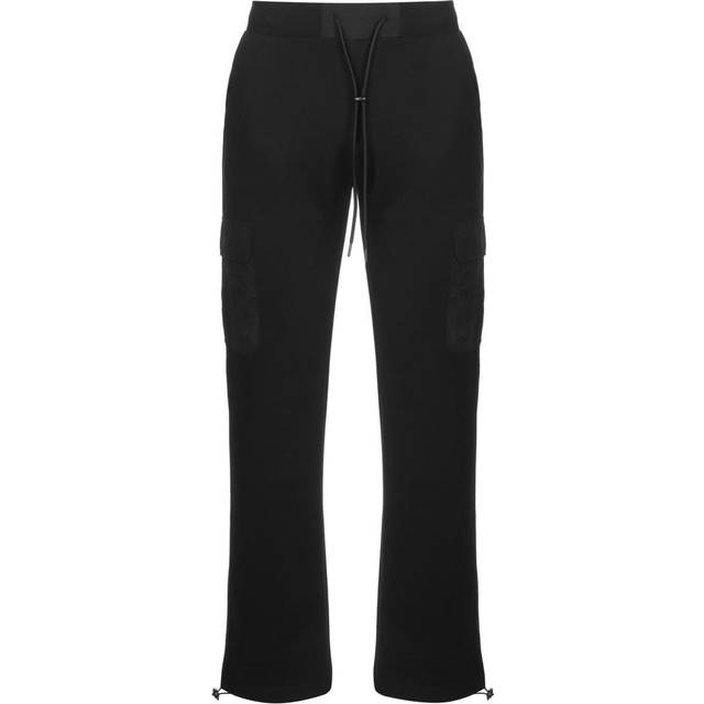 Urban Classics Joggingbyxor för män med cargofickor, Commuter, sweatpants, sportbyxor för män i 2 färger, storlekar S–XXL, svart, L