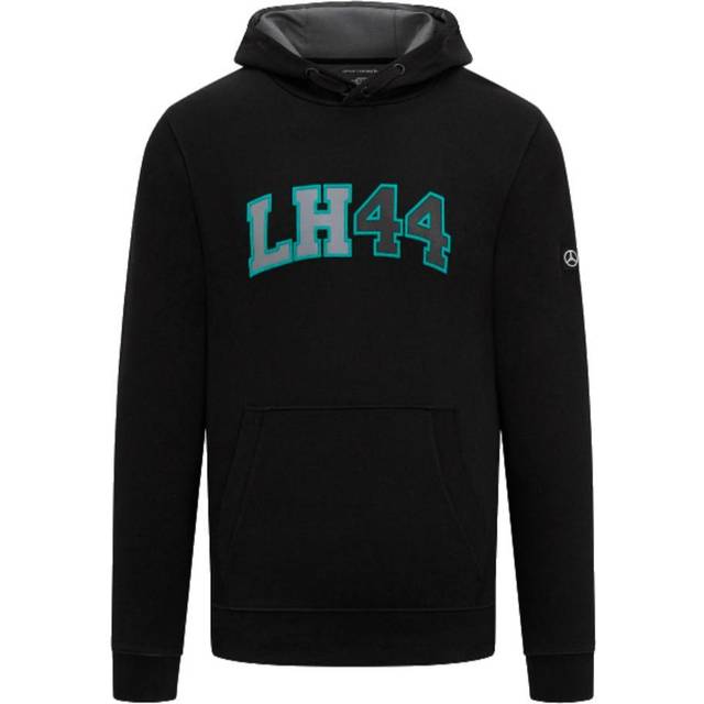 Mercedes-Benz AMG Petronas Lewis Hamilton Herren Hoodie Baumwoll-Pullover Kapuzen-Pullover Sweater 701222302 001 Schwarz