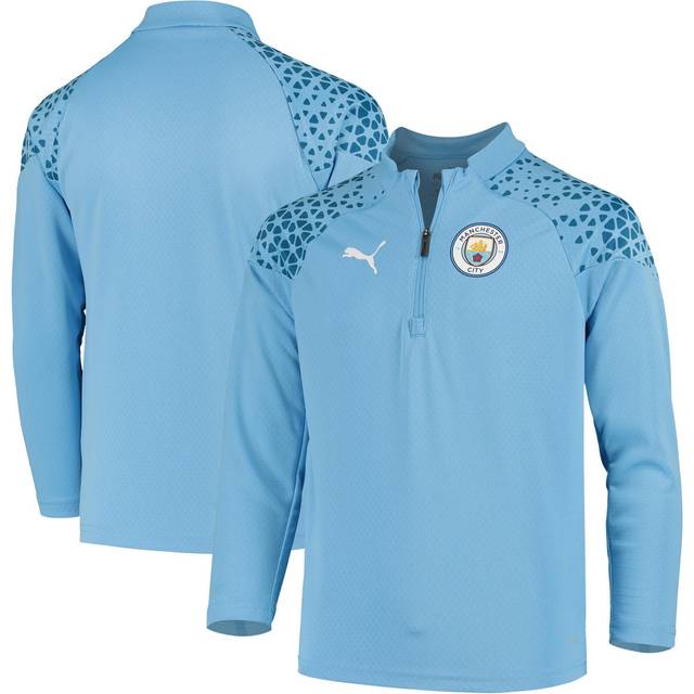 Manchester City Träningströja 1/4 Blixtlås - Blå/PUMA White - ['Blå'] (X-Large)
