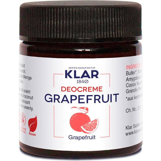 Klar Seifen Deodorant Creme Grapefrugt 30 ml