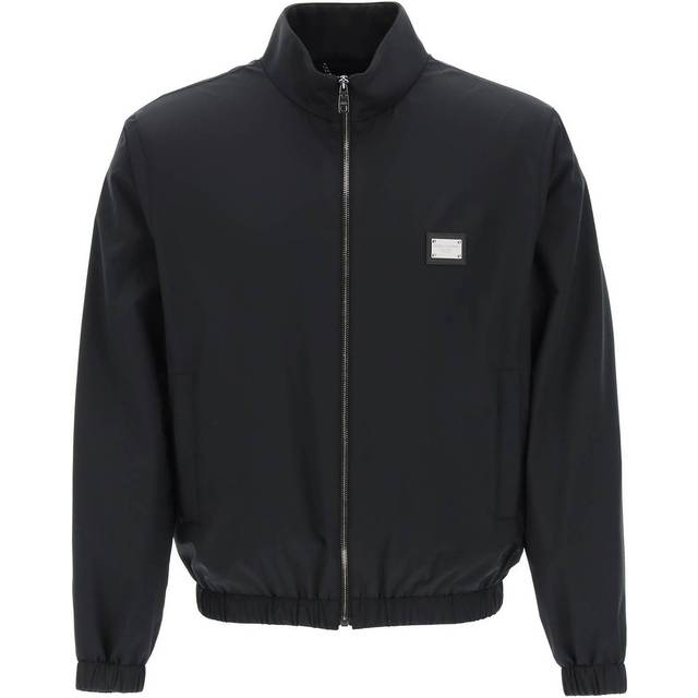 Dolce & Gabbana, Jacka, Herr, L, Nylon, Svart Nylonjacka Aw23 - black (L)