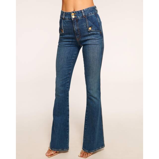 Mase High-Rise Flare Jean in Medium Wash - MEDIUM WASH - 24