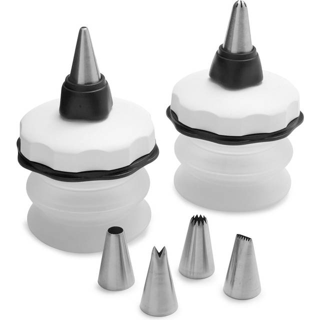 OXO Good Grips 8-Piece Baker's Silicone Decorating Bottle Kit - Black