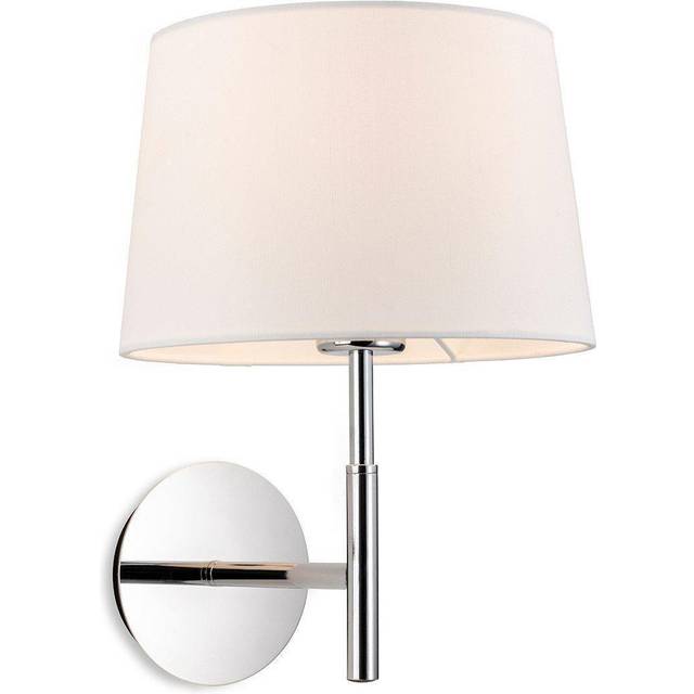 Firstlight Seymour Contemporary Style Wall Light with On/Off Switch Cream and Chrome