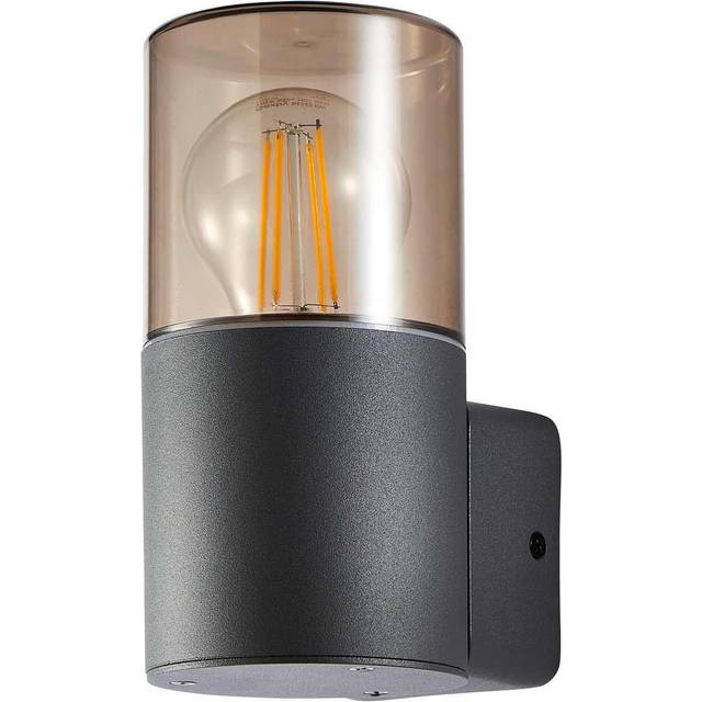 Zink BEATA Round Outdoor Wall Lantern Grey/Smoke