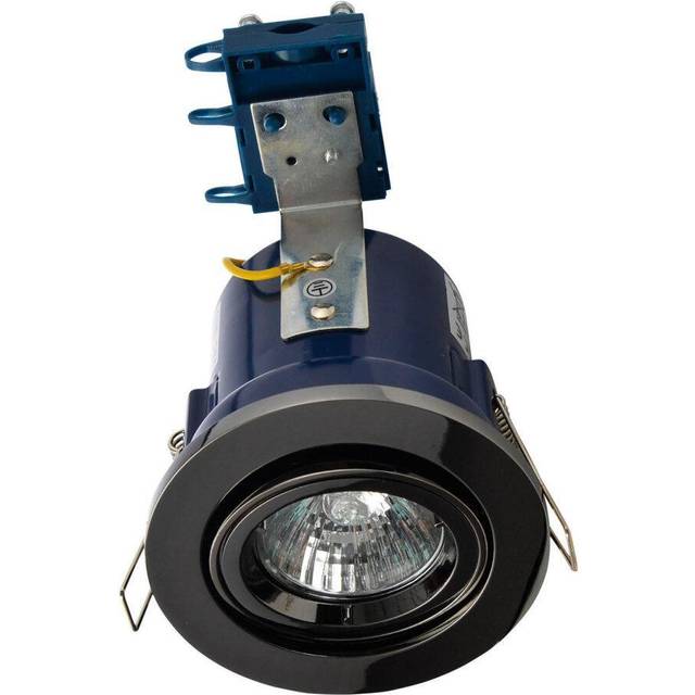 Electralite Yate Tiltable Fire Rated Downlight IP20 Black Chrome