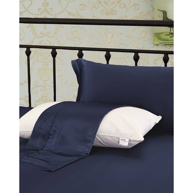 LILYSILK Silk Pillowcase For Hair Navy Blue UK 100% Silk For Deeper Sleep And Relaxation 100 Silk Pillowcase Standard(50 x 75cm)