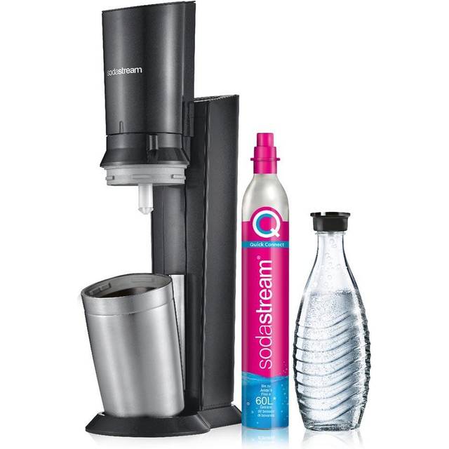 SodaStream Crystal 3.0 Sodamaskin Svart inkl. glasflaska