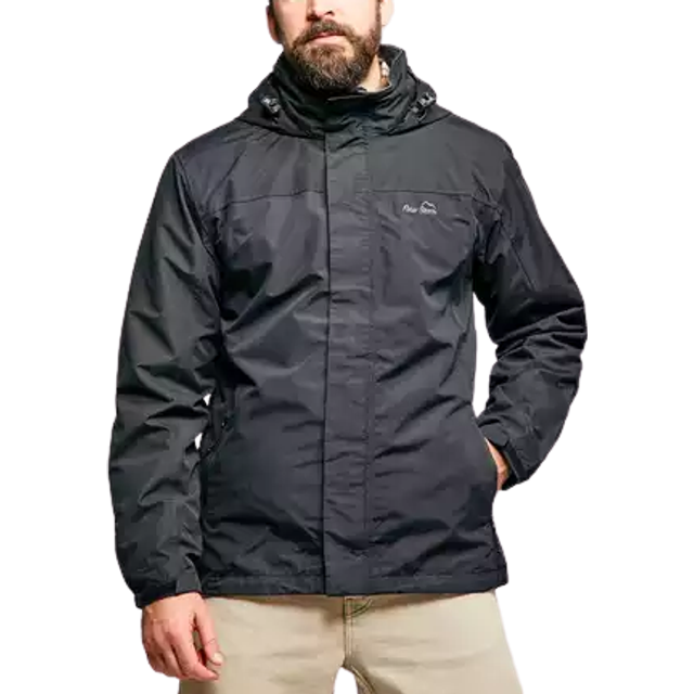 Men's Downpour 2-Layer Jacket, Black - S