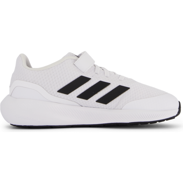 adidas Sportswear Childrens Unisex RunFalcon 3 Lace Shoes - White & Black Textile - Size UK 3