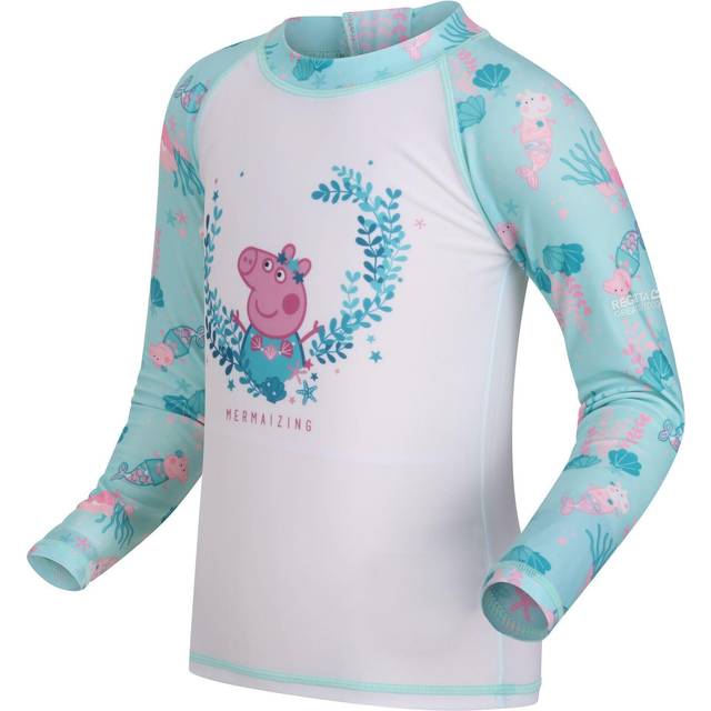 Regatta Barn Greta Gris Långärmad Utslag Kostym Set, Aruba Blue, 3 år