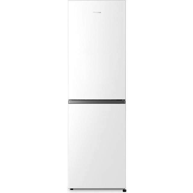 HISENSE RB327N4BWE 50/50 Fridge Freezer - White & Steel, Silver/Grey
