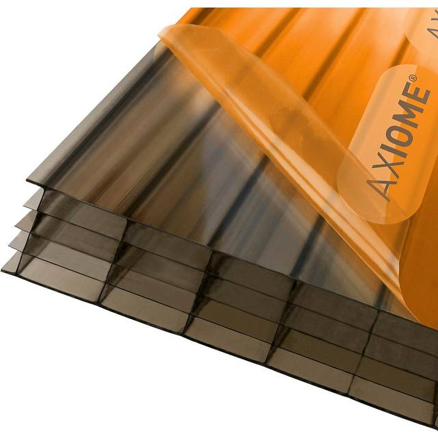 Axiome Bronze 25mm Multiwall Polycarbonate Sheets - 2500cm