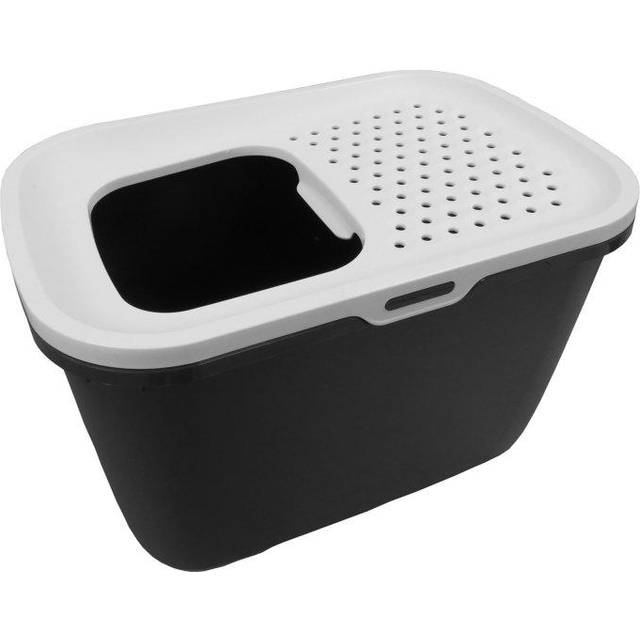 Savic Hop In Top Entry Litter Tray-Anthracite