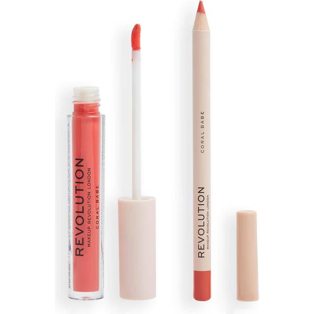 Makeup Revolution Lip Contour Kit Coral Babe - Pink