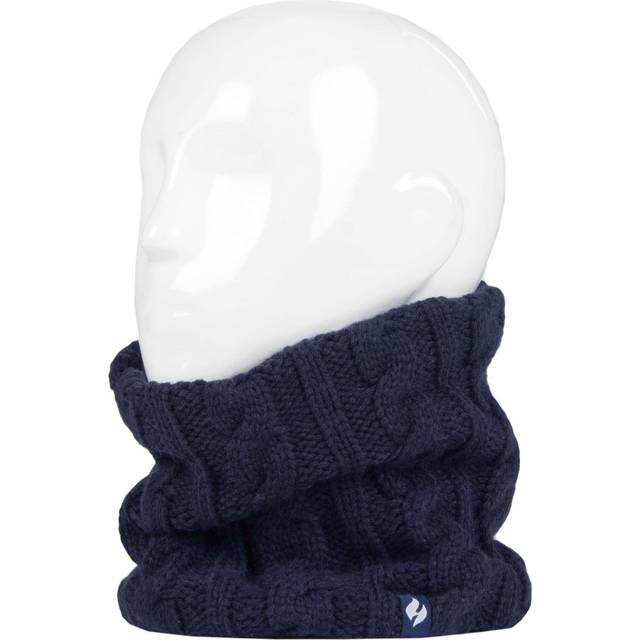Women's 1 Pack Heat Holders 3.5 Tog Heatweaver Yarn Neck Warmer Dark Navy One Size - Blue
