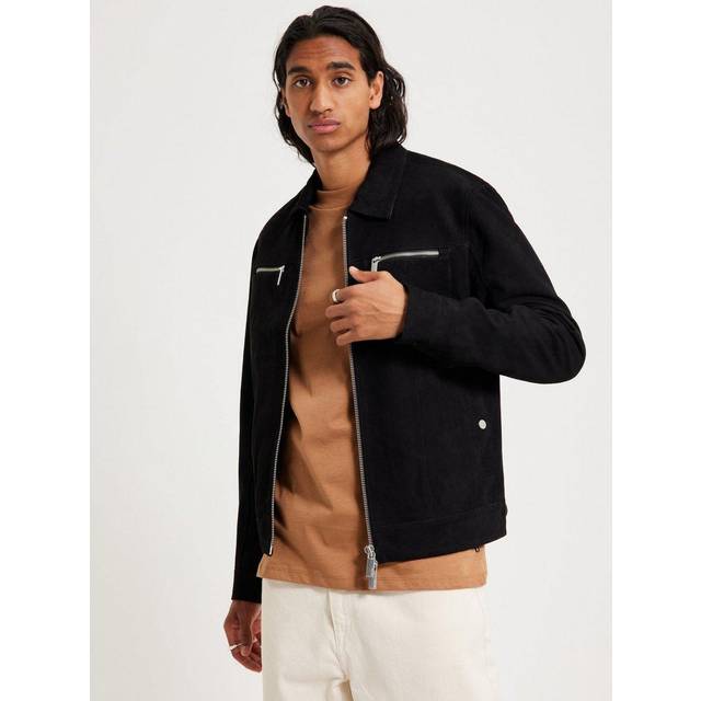 SELECTED HOMME Herr SLHARCHIVE Blouson Suede JKT W NOOS mockajacka, svart, S