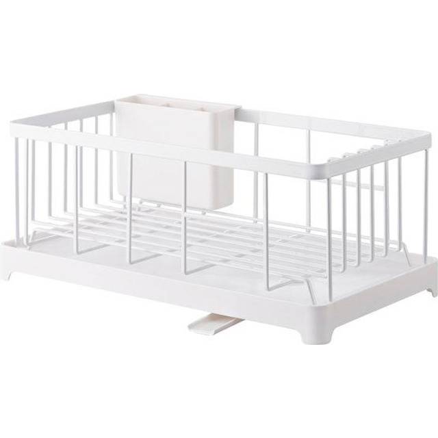 YAMAZAKI Alloy Steel home 2875 Wire Dish Drainer Rack  One Size  White