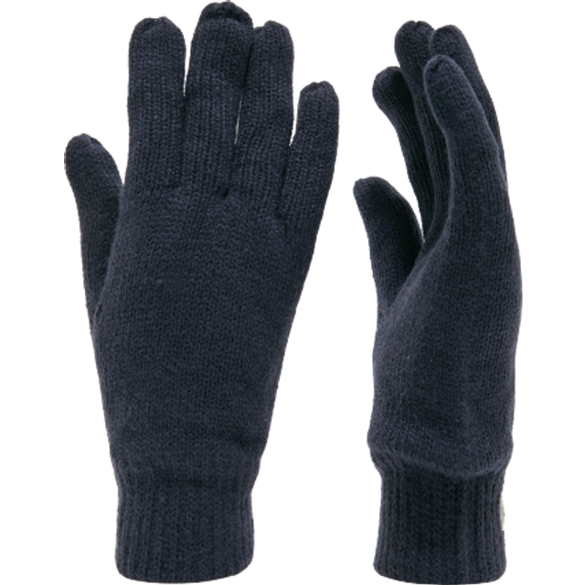 Thinsulate Knit Fleece Gloves, Navy - S-M