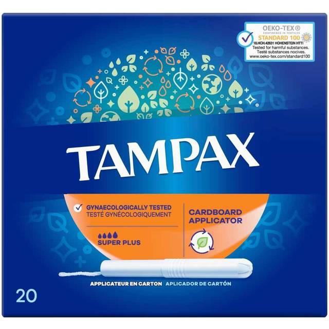 Tampax Cardboard Applicator Super Plus 20 Tampons