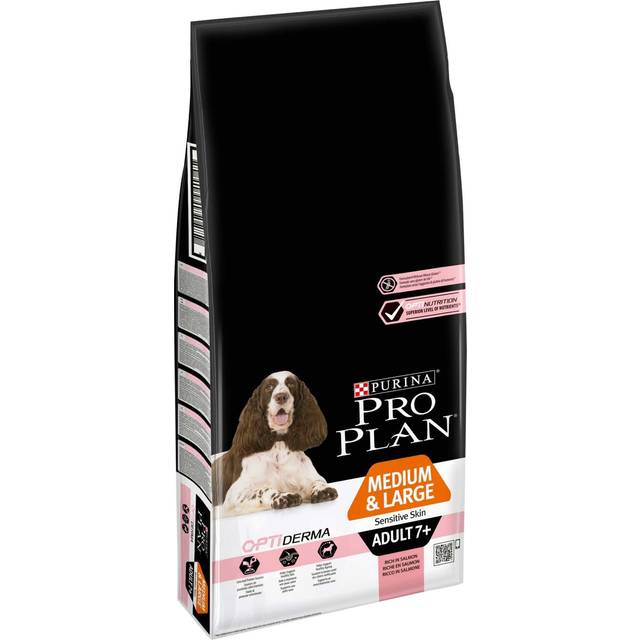PRO PLAN 7+ Sensitive Skin Senior Medium and Large Dry Dog Food Salmon 14kg
