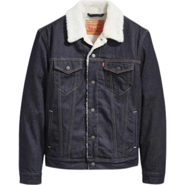 Levi's Juniper Dark Wash Sherpa Trucker Jacket (Size offers XS)