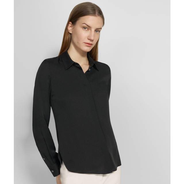 Classic Fitted Shirt - BLACK - Large