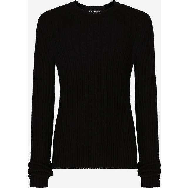 Dolce&Gabbana Black Ribbed Sweater - N0000 NERO - IT 54