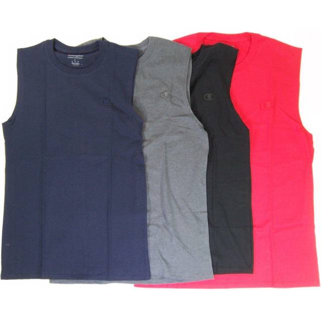 Champion mens Classic Jersey Muscle Tee Shirt  Navy  Small US