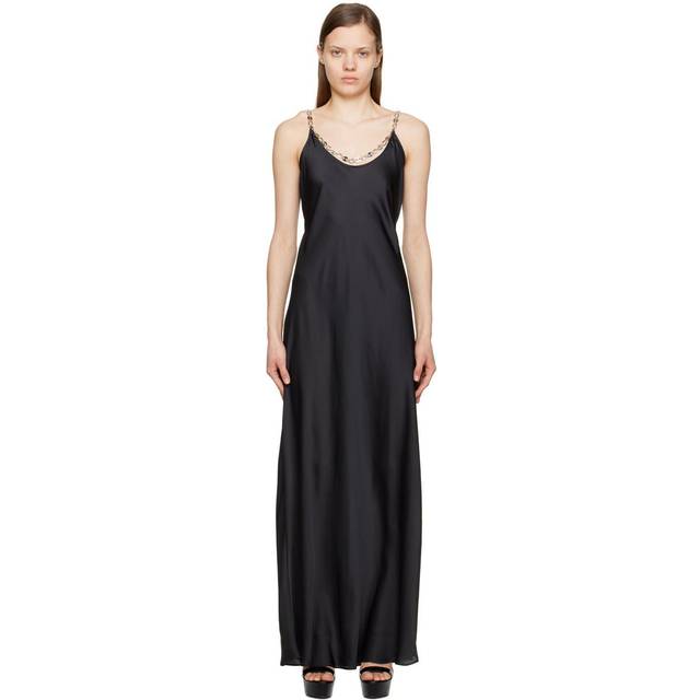 Rabanne, Maxi Dresses, female, Black, M, Tank sleeve chain maxi dress