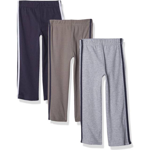 Hudson Baby Unisex Baby Cotton Pants and Leggings Navy Gray  3 Toddler