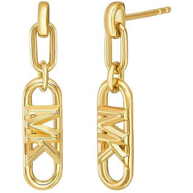 Michael Kors 14ct Yellow Gold Plated Drop Earrings