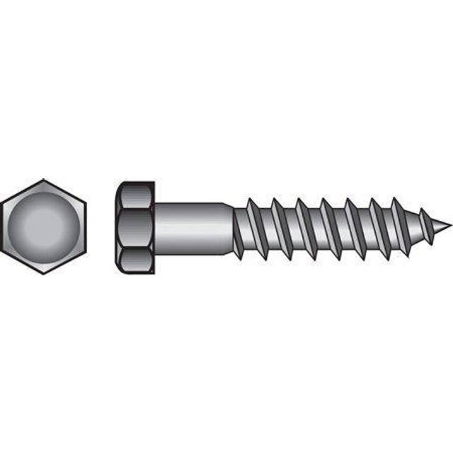 The Hillman Group 812080 Hot Dipped Galavanized Hex Lag Screw  3/8 X 6-Inch  50-Pack