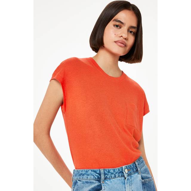 Whistles Ember Linen Blend Pocket T-Shirt