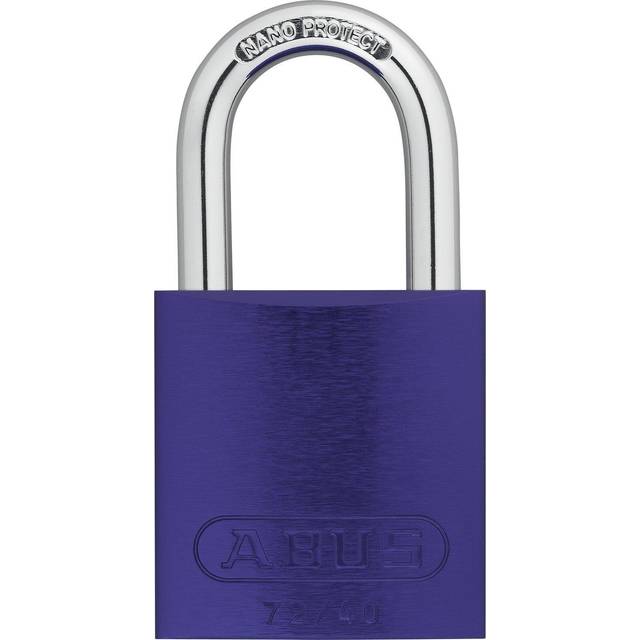 "ABUS Purple 72/40 Lockout Tagout Padlock w/ 1"""" Shackle  Single Padloc"