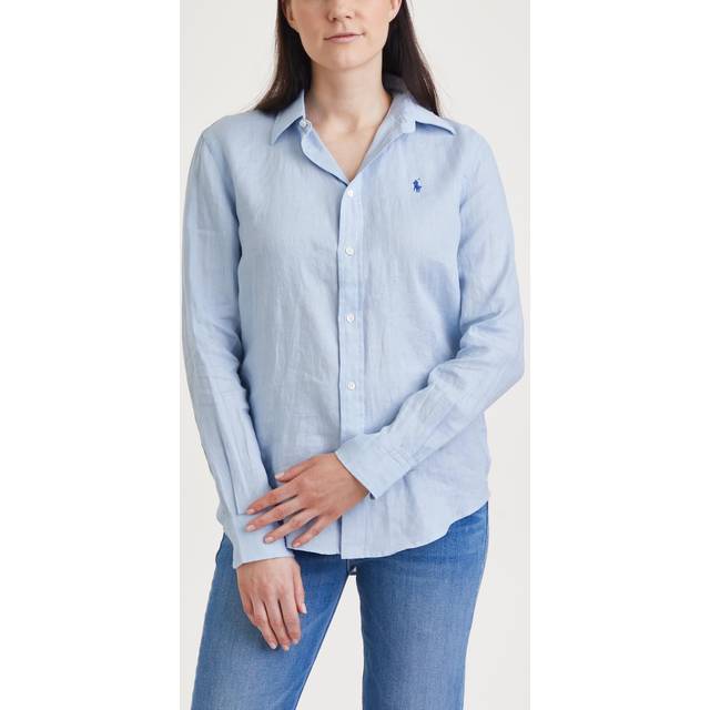 Polo Ralph Lauren Classic Fit Pure Linen Shirt, Southport Blue