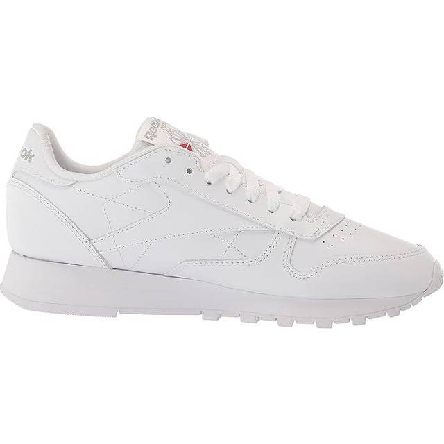 Reebok Klassiska lädersneakers för män, FTWR vit/FTWR vit/Pure Grey 3, 6 UK