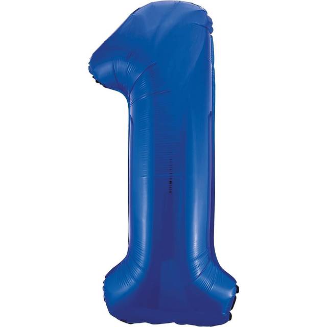 "34"" Giant Blue Foil Number 1 Balloon"