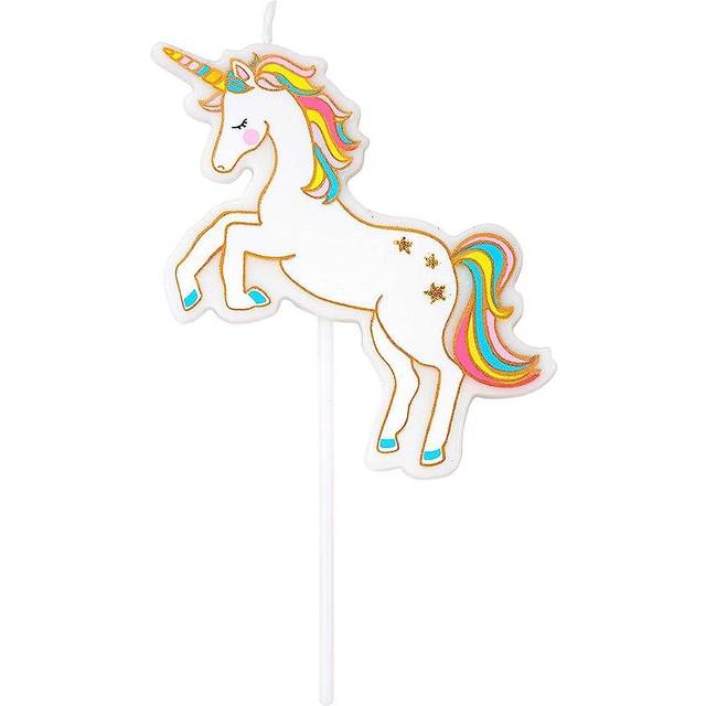 Talking Tables Kids Large We Heart Unicorns Birthday Candle 10cm