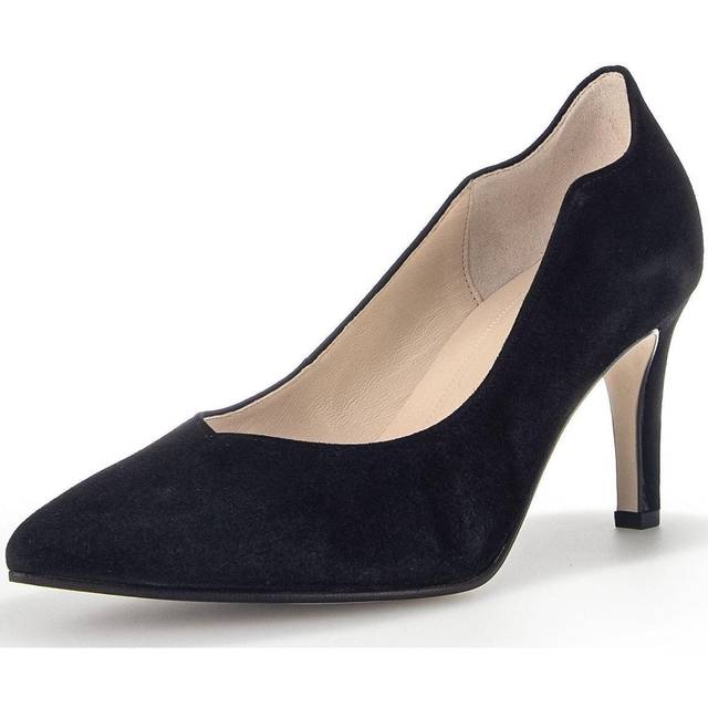 Gabor Degree Womens Court Shoes Colour: Black Suede, Size: 4.5
